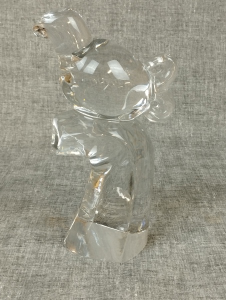 OLLE ALBERIUS. Skulptur, Orrefors, Signerad.