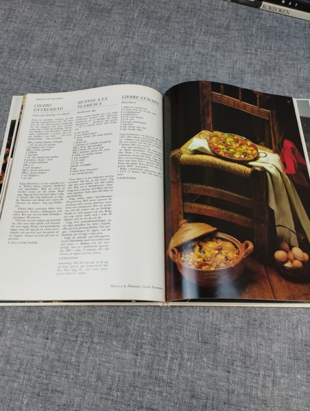 Böcker om matlagning.
