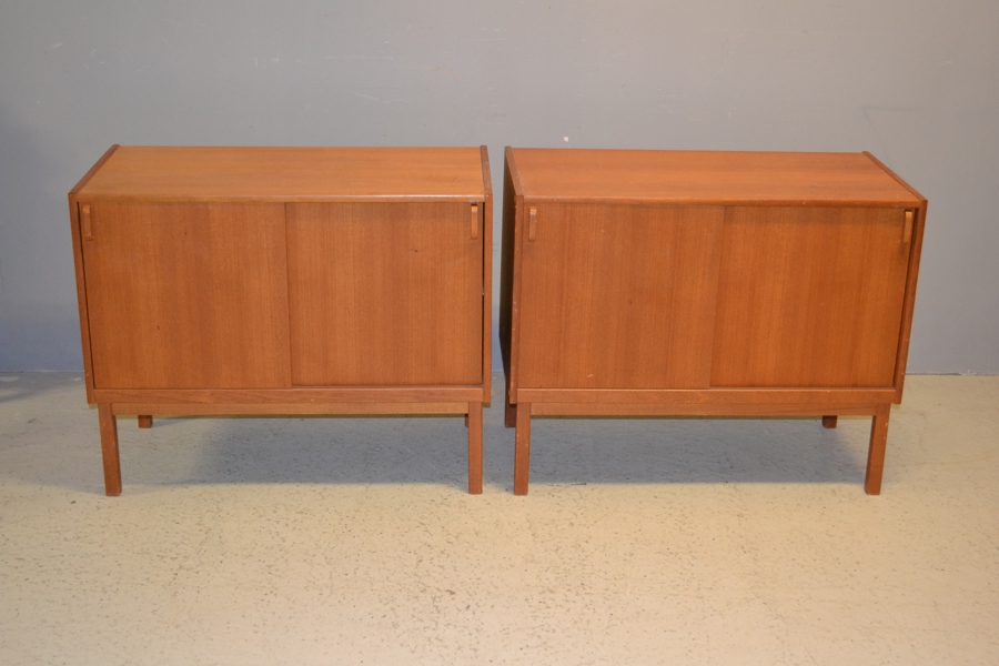 2 Sideboard/skåp. Teak, Bodafors, Bertil Fridhagen.