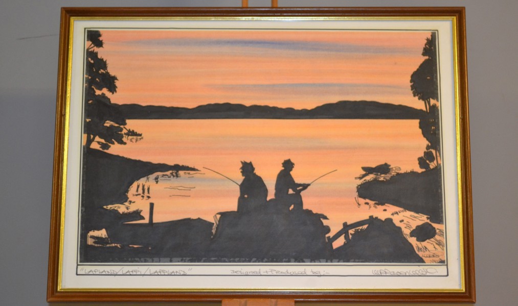 OIDENTIFIERAD KONSTNÄR. "Lappland", signerad.
