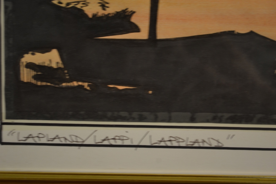 OIDENTIFIERAD KONSTNÄR. "Lappland", signerad.