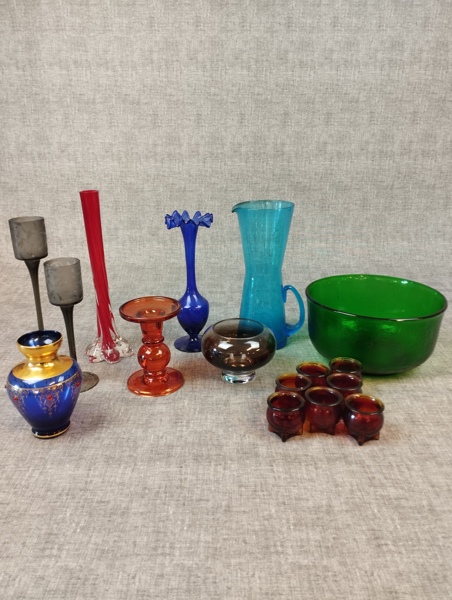 Diverse glas. Bl.a Lindshammar, Arcoroc m.m.