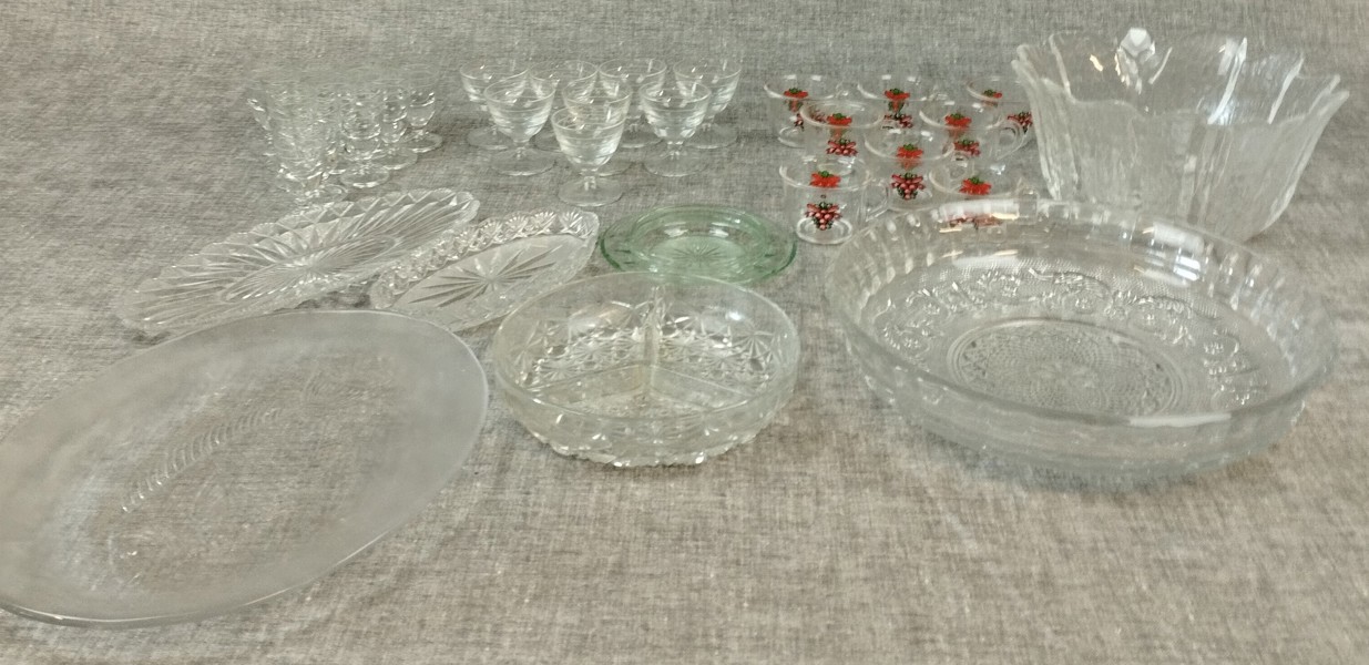 Diverse glas. Bl.a Kosta, Orrefors m.m.