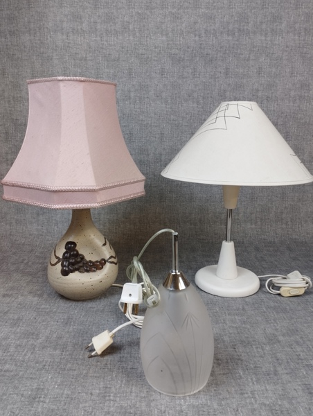 2 Bordslampor & 1 fönsterlampa. Bl.a Markslöjd.