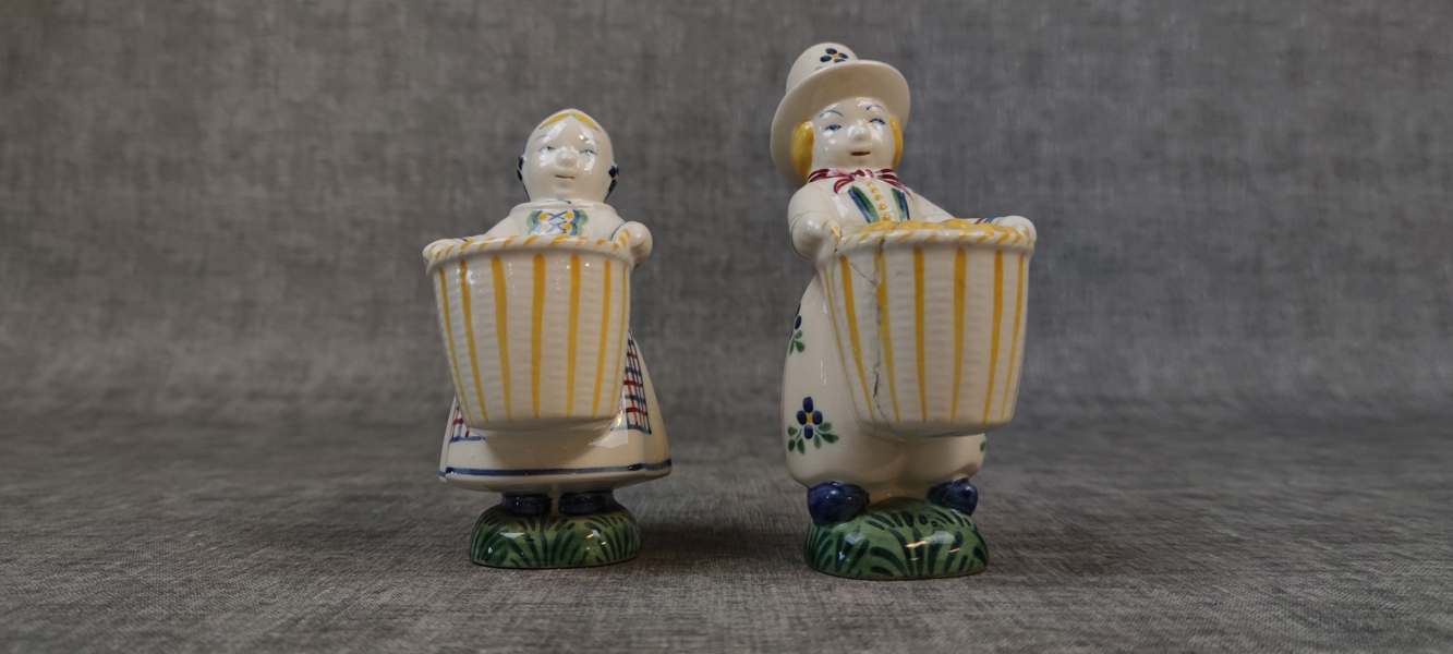 2 Figuriner. Aluminia.