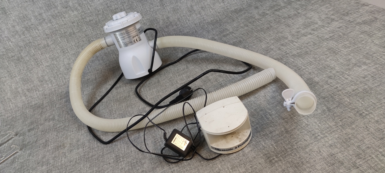 Liten poolpump, Jilong & Ultrasonic Pestrepeller.