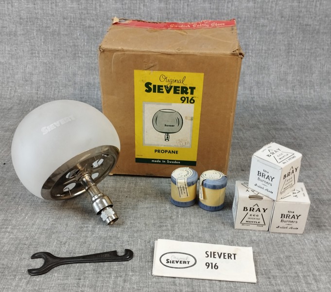 SIVERT 916. Gas lampa, OrIginallåda.