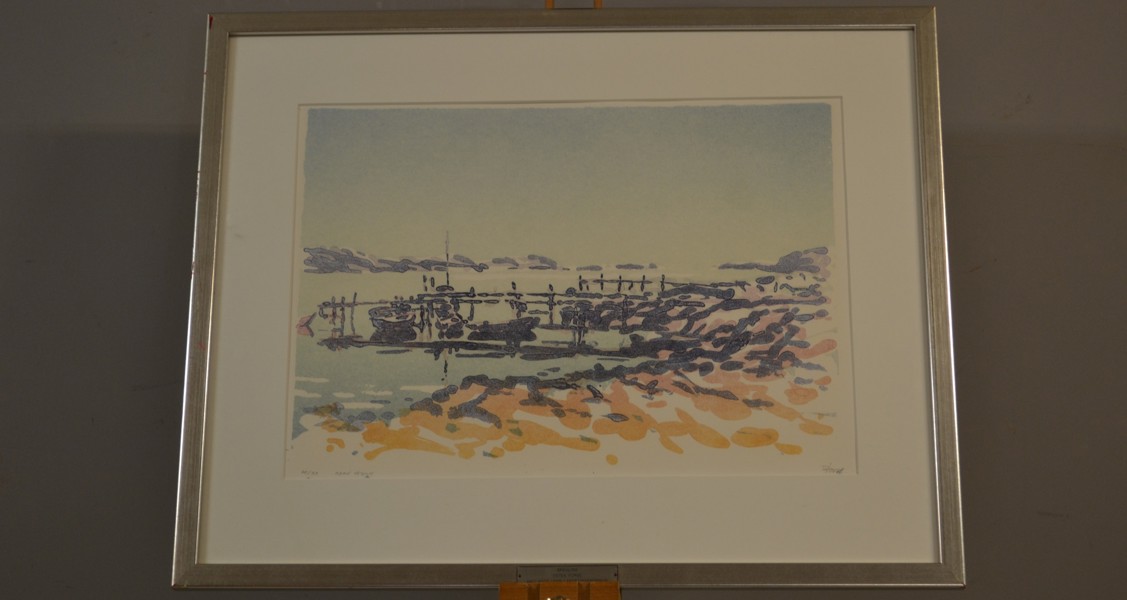 ÖSTEN PORSE. Litografi, "Spegling", signerad & numrerad 40/43.