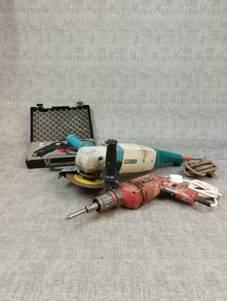 Vinkelslip Wolf, Hilti TS14 & Limpistol.