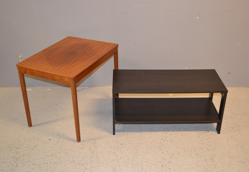 Sidobord Teak & skoställ IKEA.