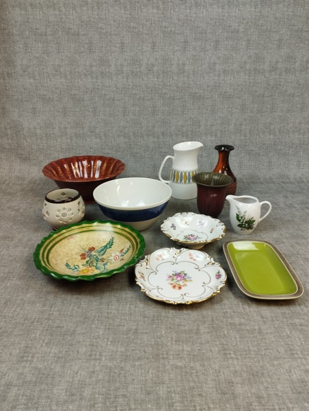 Diverse porslin & keramik. Bl.a Rörstrand. JLMENAU, Villeroy & Boch m.m.