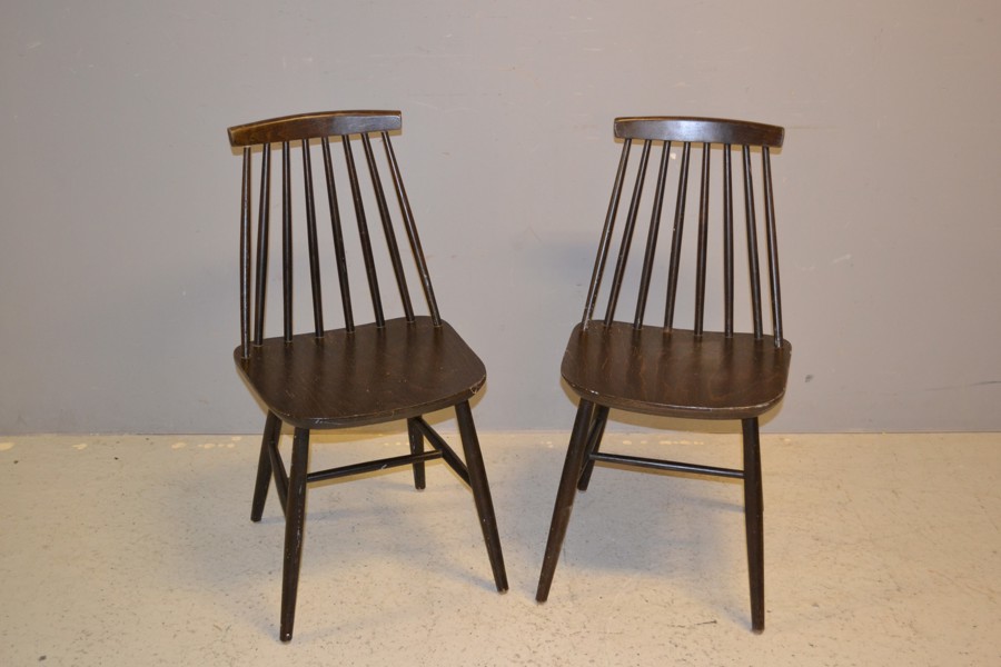 2 Pinnstolar. Troligtvis "Tellus", IKEA, 1960-70 talet.