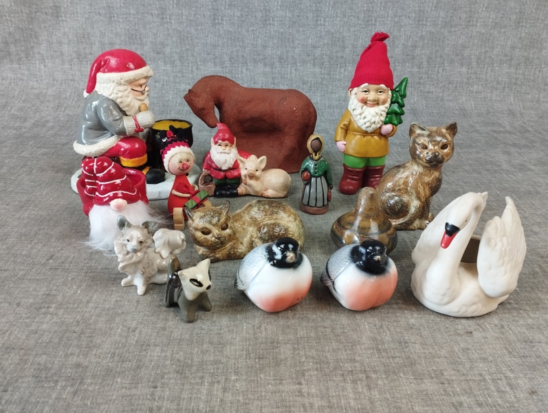 Diverse figurer & tomtar. Bl.a Lladro, Goebel m.m.
