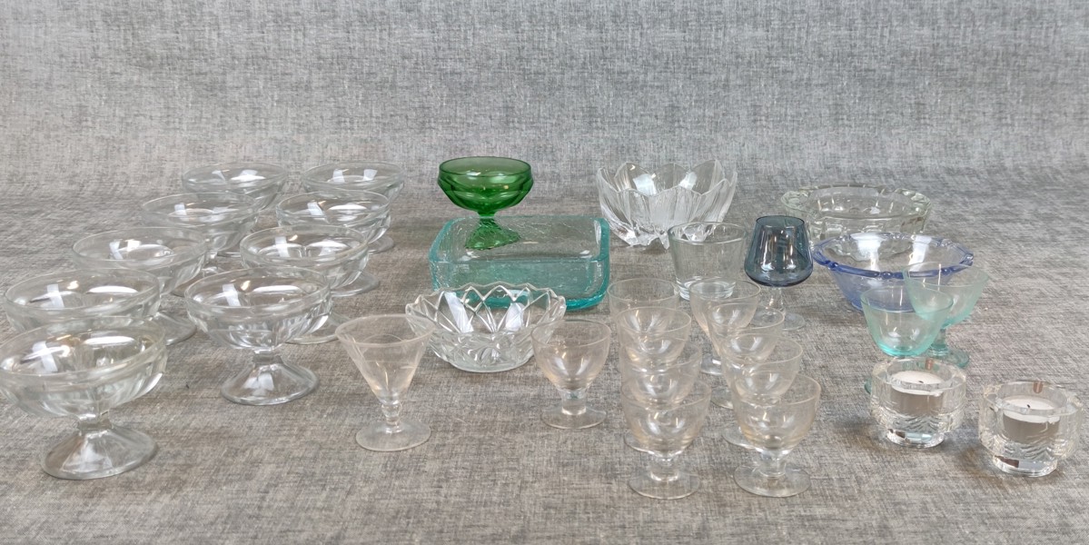 Diverse glas. Bl.a Iittala, Målerås m.m.