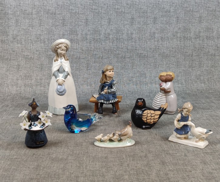 Diverse Figuriner. Bl.a NAO by Lladro, Candy Design m.m.