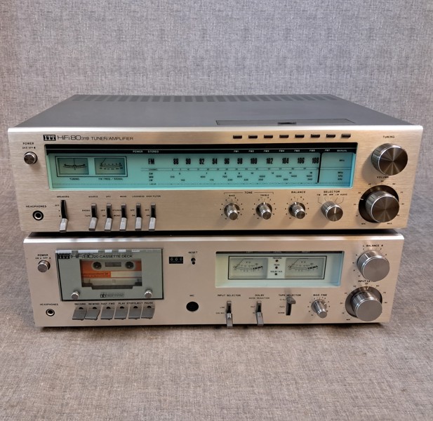 ITT. HiFi 8031B Tuner/Amplifier & HiFi 8020 Cassette deck.