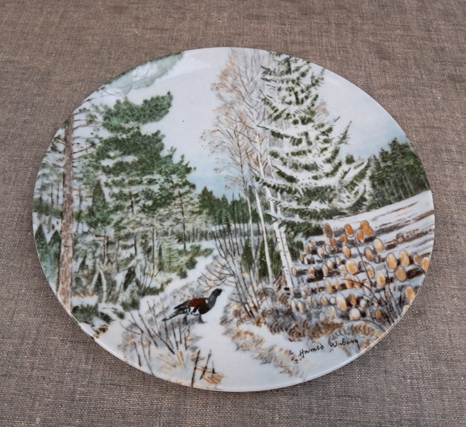 HARALD WIBERG. 6 Samlartallrikar, Guldkr… | Auktion.se