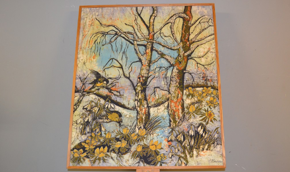 KIRSTEN SEIER (HOLMBRO). Batik, signerad.