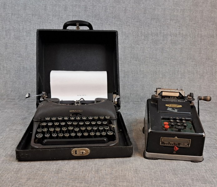 Remington. Skrivmaskin & räknemaskin.