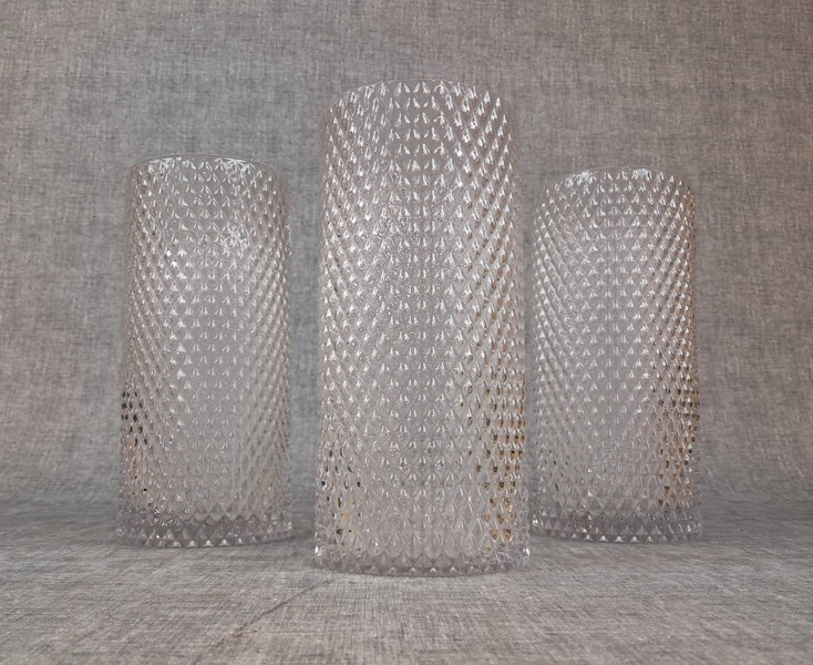 3 Vaser. glas. Nyskick.