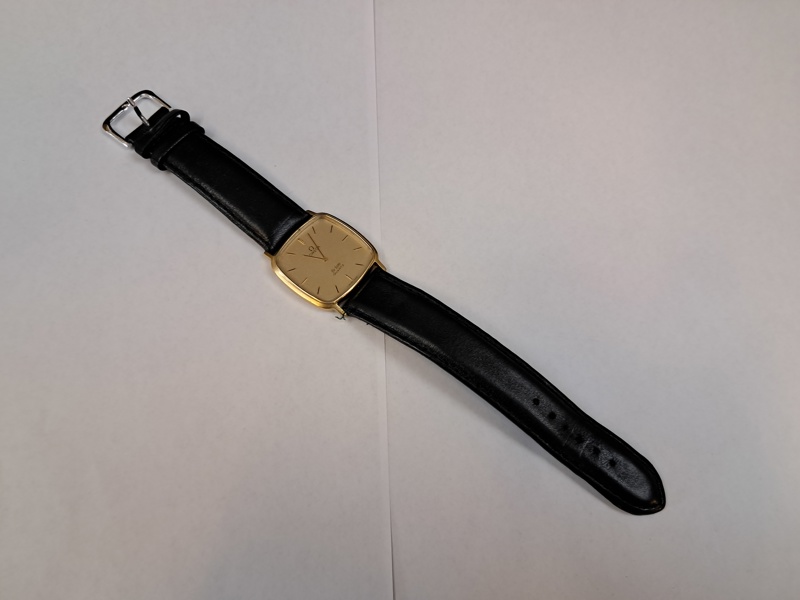 OMEGA DEVILLE. Armbandsur, guld double, kaliber nr 1365.