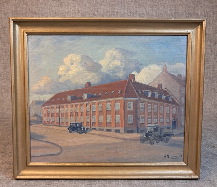 Olja på duk. V,Feilberg.
