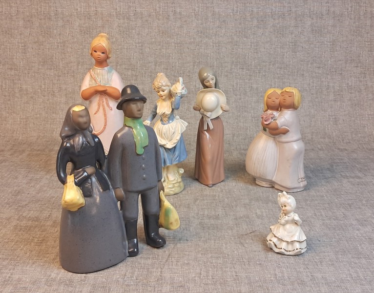 Diverse figuriner. Lladro, Jie m.m.