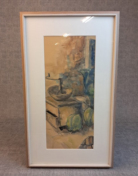A. Elvstedt. Akvarell 1959, Renoverad 2009.
