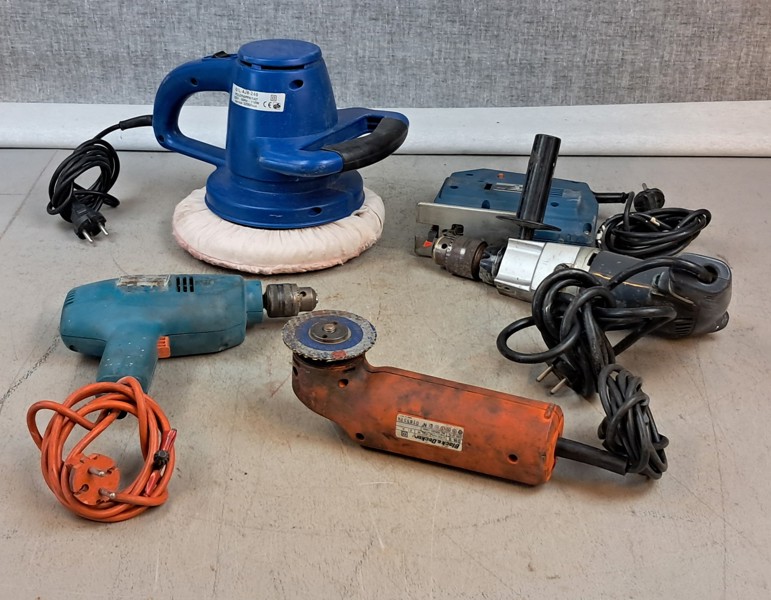 Diverse maskiner. Bl.a AEG, Skil, Black & Decker.