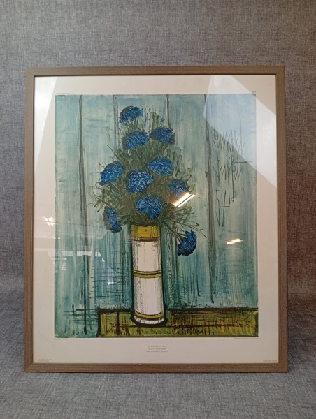BERNAD BUFFET. Utställningsaffisch. Le Bouquet 1957.