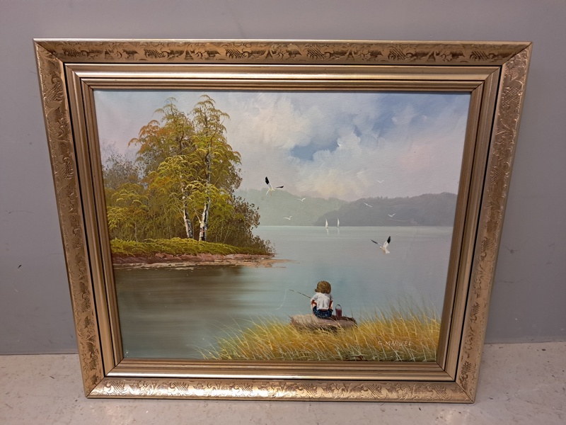 OIDENTIFIERAD KONSTNÄR. Olja på duk. 