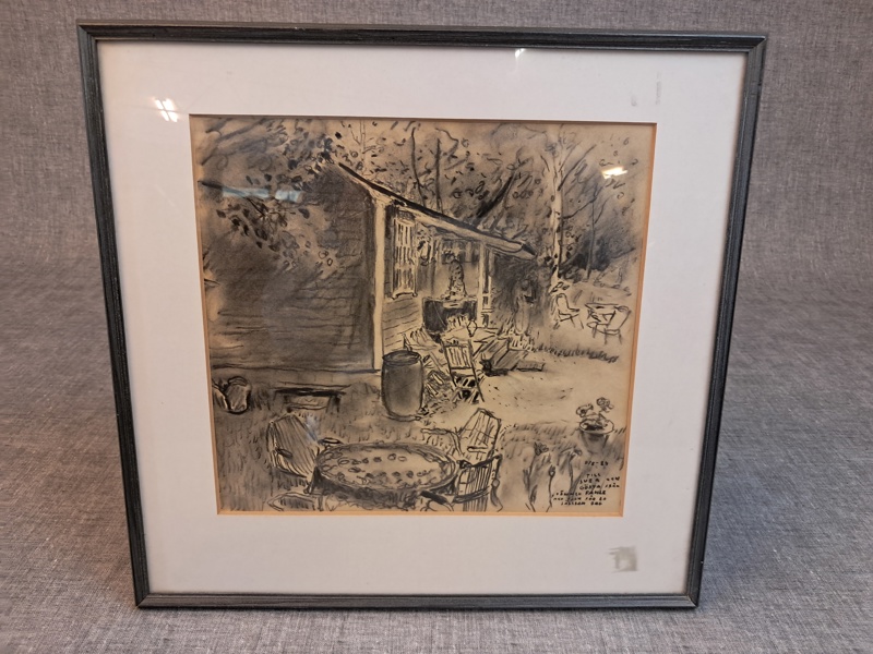 GUSTAF-ADOLF FAHLE. Kolkrita. signerad