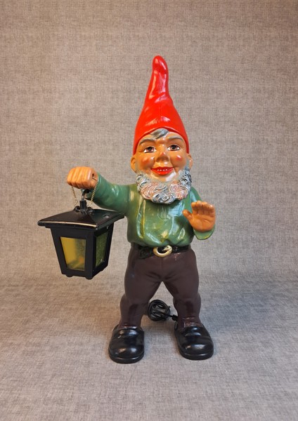 HEISSNER. Tomte med lykta, 72cm hög, Tyskland.