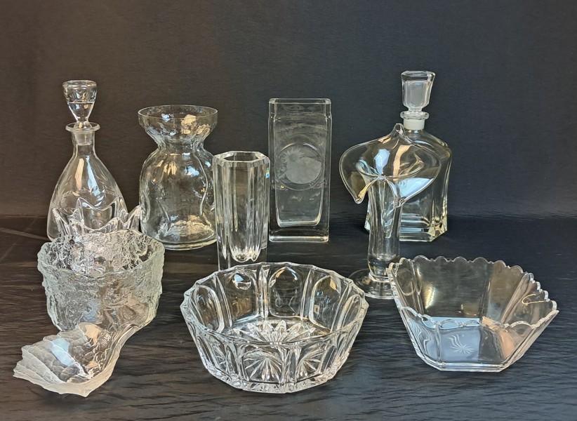 Diverse glas. Bl.a Orrefors, Kosta, Gullaskruf, Målerås m.m.