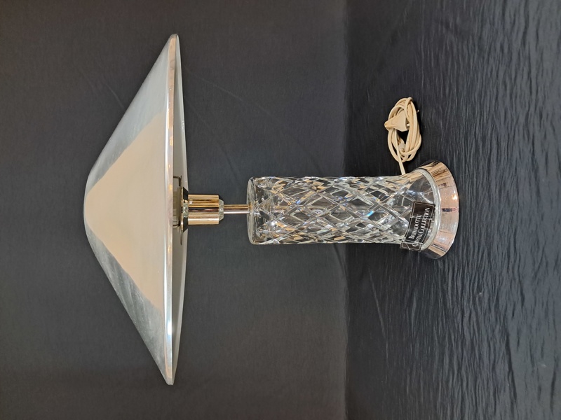 Bordslampa. Glas & metall, Bernadotte Crystal Collection.