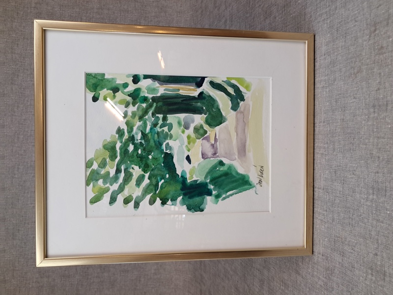 JAN NOREN. Akvarell, signerad.