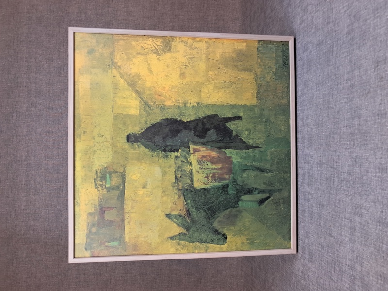 WOLF REUTHER. Oljetryck.