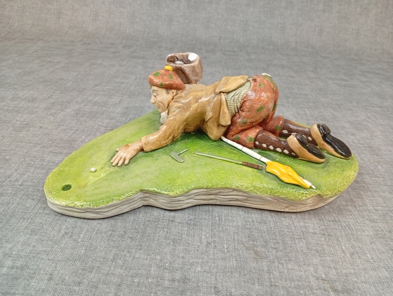 Figurin Golfspelare, Turecaft Congketon England, 1974.