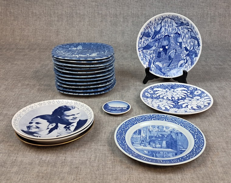 Diverse samlartallrikar. Bl.a Rörstrand, Gustavsberg m.m.