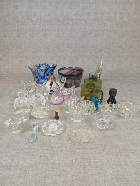Diverse glas. Bl.a Kosta, Orrefors, Skruf, FM Ronneby m.m.