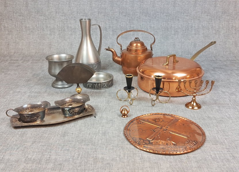 Diverse koppar, tenn m.m.