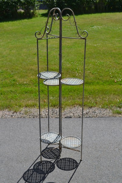 Blomhylla / piedestal. Metall, hopfällbar.