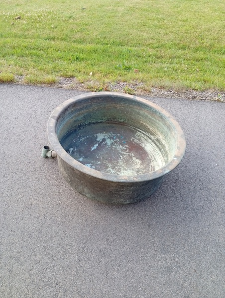 Koppar balja.