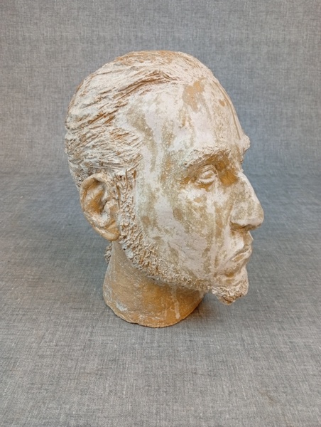 PATRIK LEPADATU-ANTONESCU. Skulptur, lergods, osignerad. 