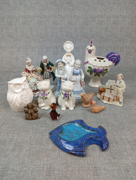 Diverse figuriner. Bl.a Rosa Ljung, Norrman m.m.