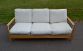 NIKE KARLSSON. Soffa 3-sits & 2 fåtöljer, "Lillberg", björk, IKEA, 