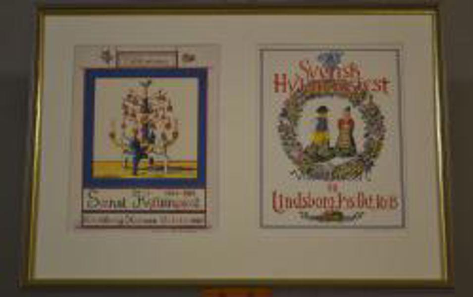 Svensk hyllningsfest, Lindsborg, Kansas, Litografi John Blake Bergers & Tryck Carl M. Peterson.