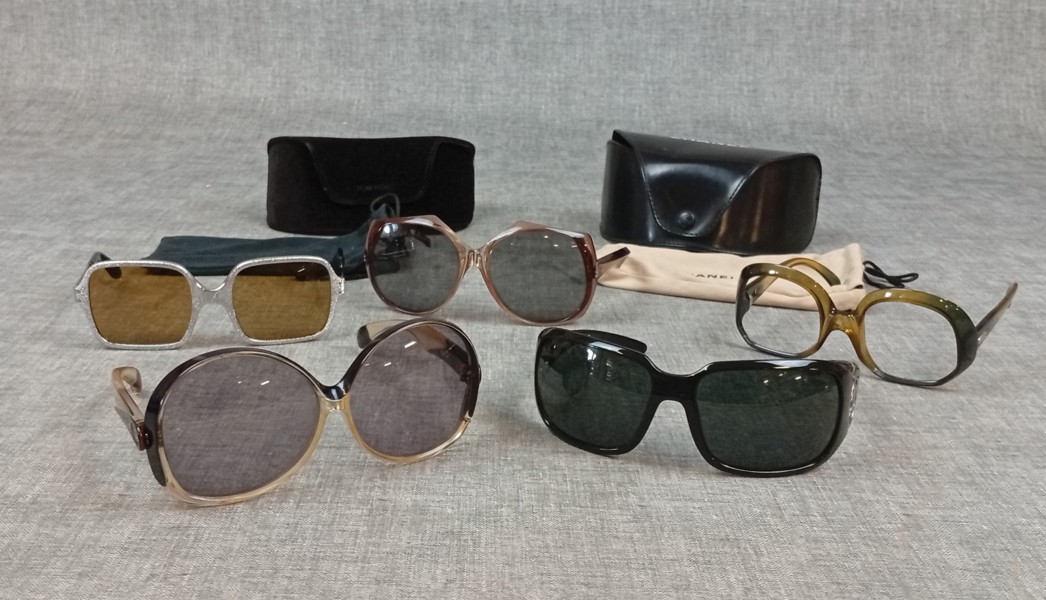 Diverse solglasögon. Bl.a Chanel, Christian Dior m.m.