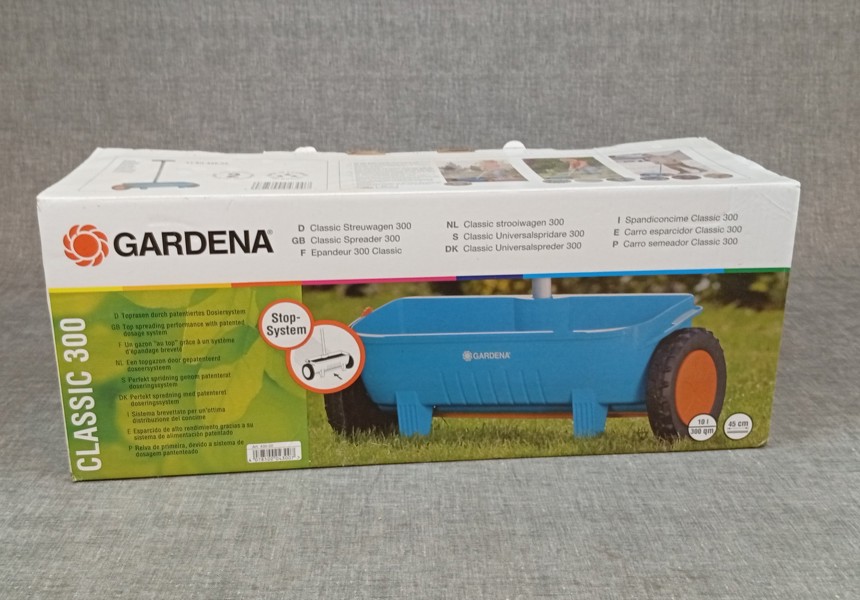 Gardena Classic 300. Universal spridare, oanvänd.