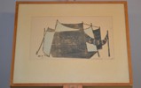 GUSTAV ARNE. Färglitografi, Lino-tryck, signerad & numrerad 96/100.
